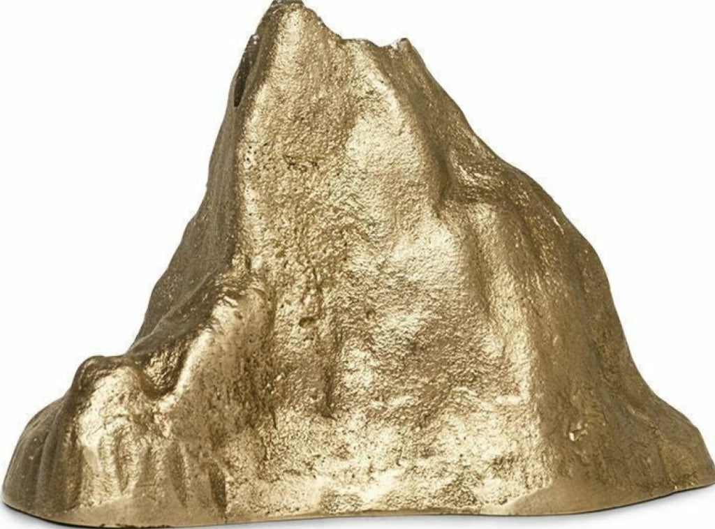 Ferm Living Stone Candle Holder Large, Brass