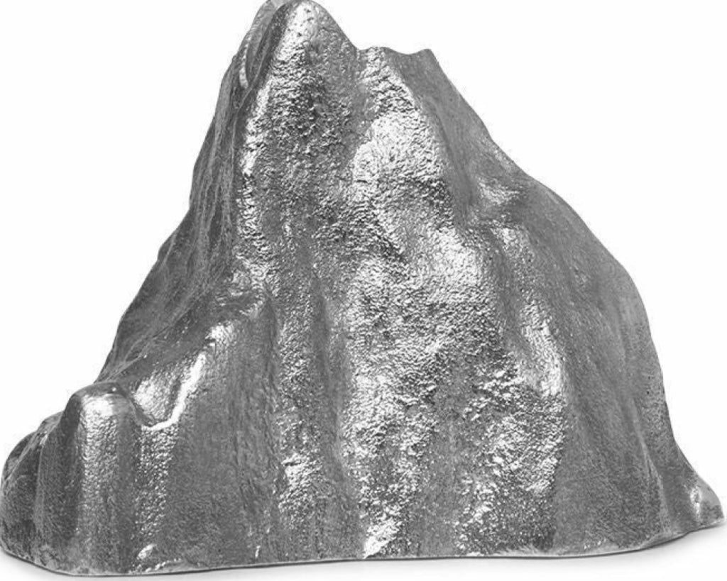 Ferm Living Stone Candle Holder Large, Aluminium