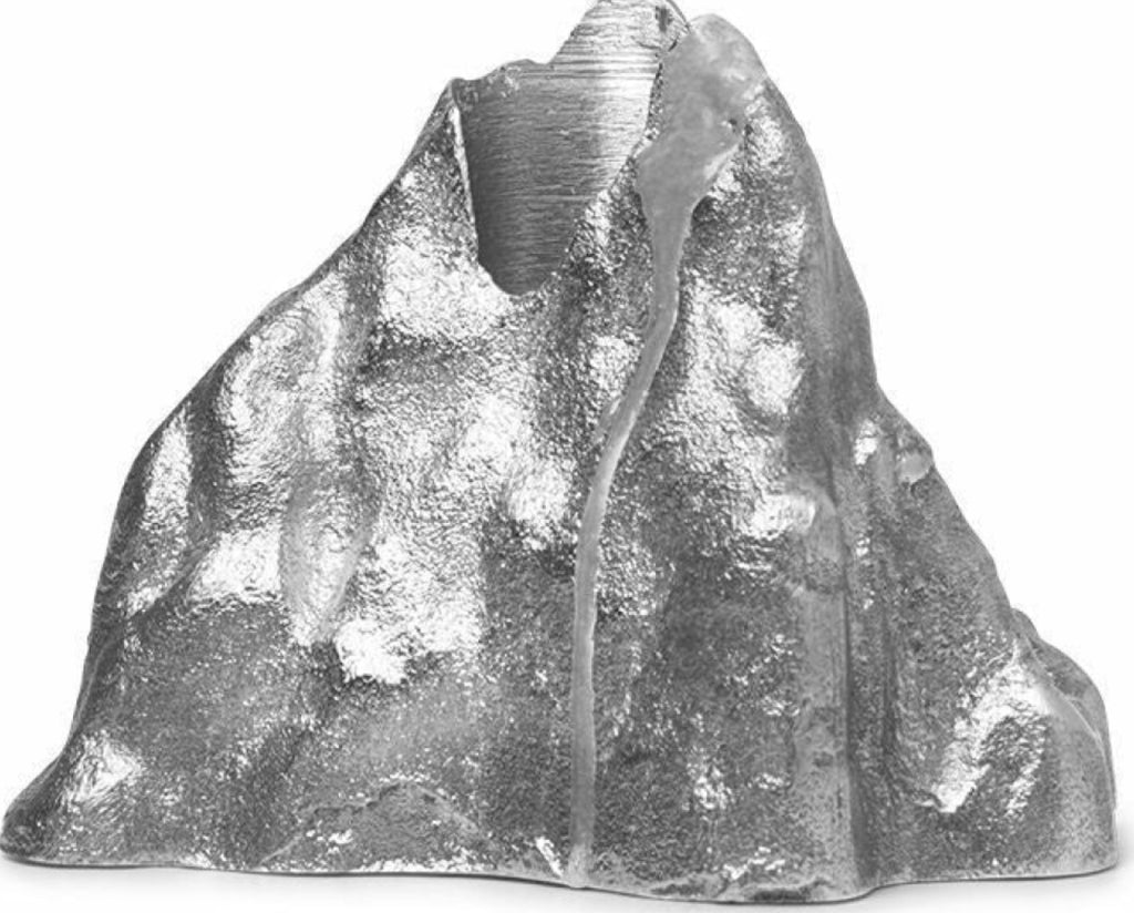 Ferm Living Stone Candle Holder Large, Aluminium