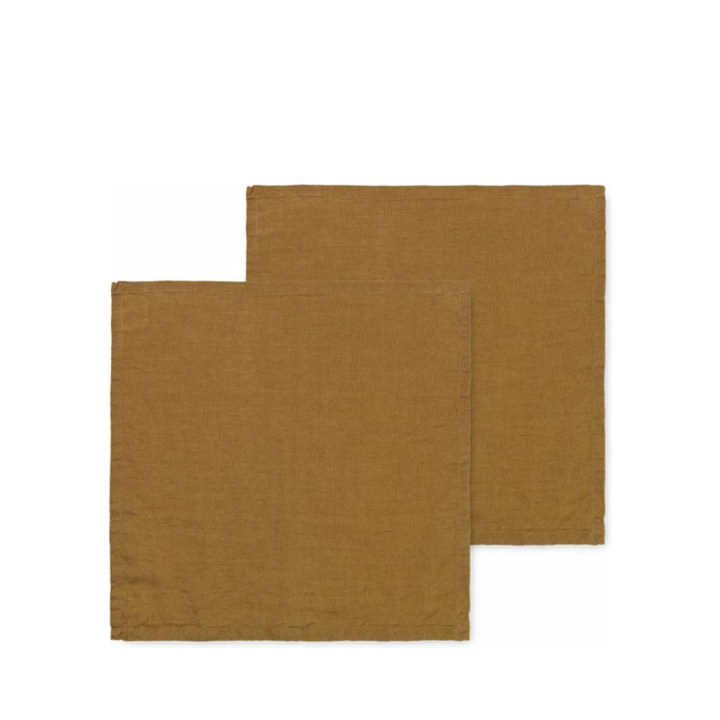 Ferm Living Linen Napkins Set Of 2, Sugar Kelp