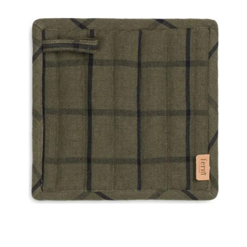 Ferm Living Hale Potholder Set Of 2, Dark Green