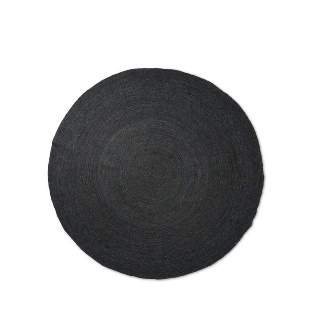 Ferm Living Eternal Round Jute Rug Large, Black
