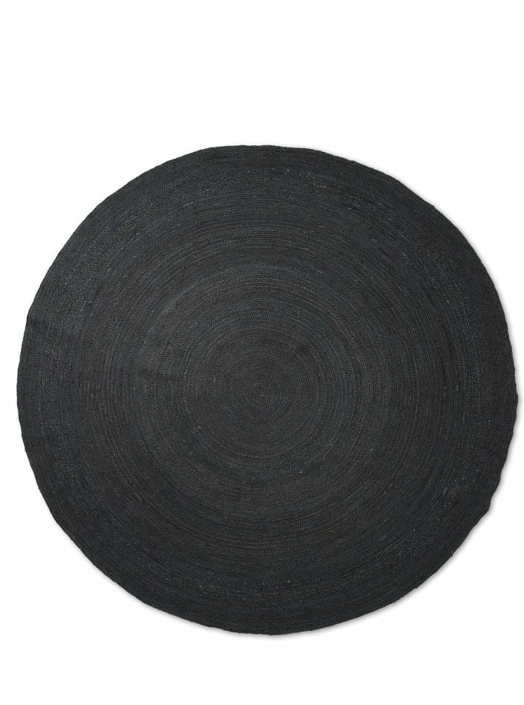 Ferm Living Eternal Round Jute Rug Large, Black