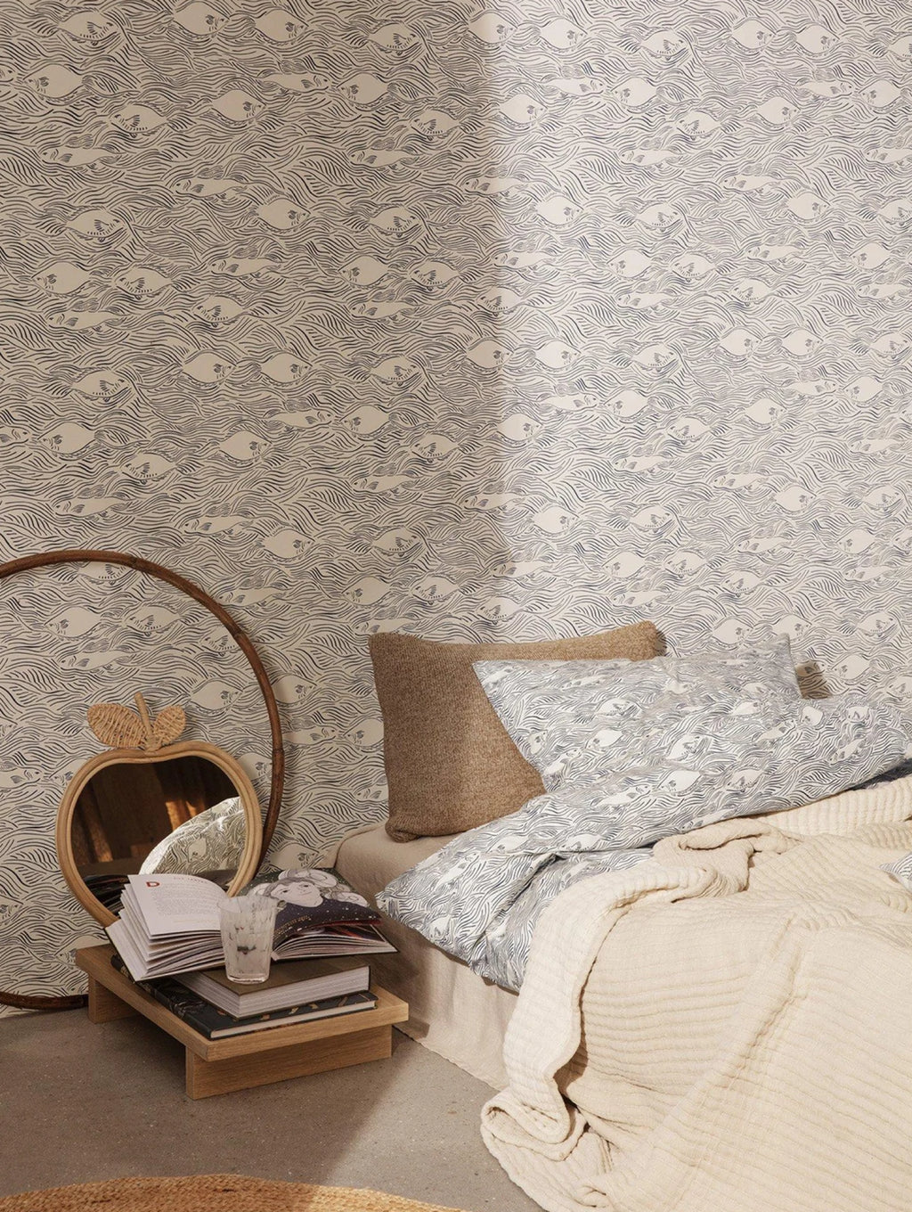 Ferm Living Stream Duvet And Pillowcase Set, Junior