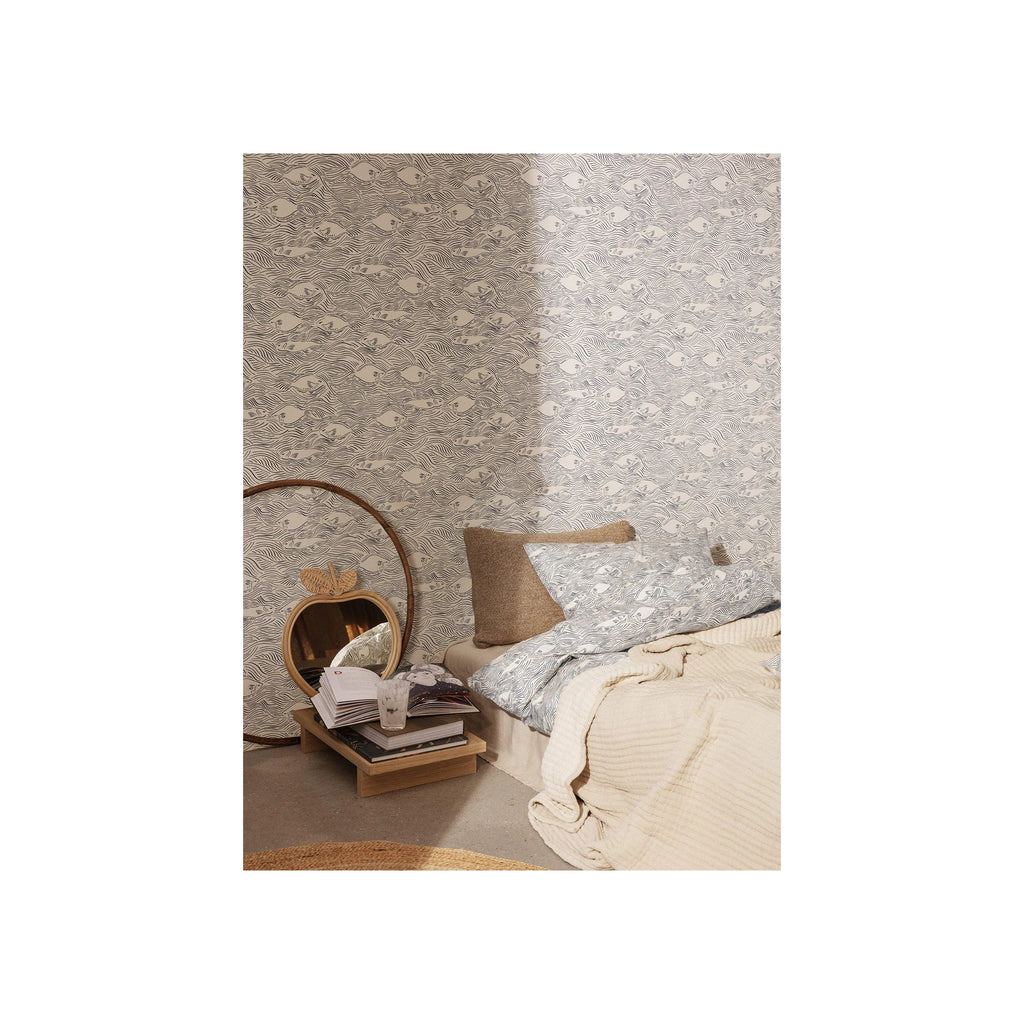 Ferm Living Stream Duvet And Pillowcase Set, Junior