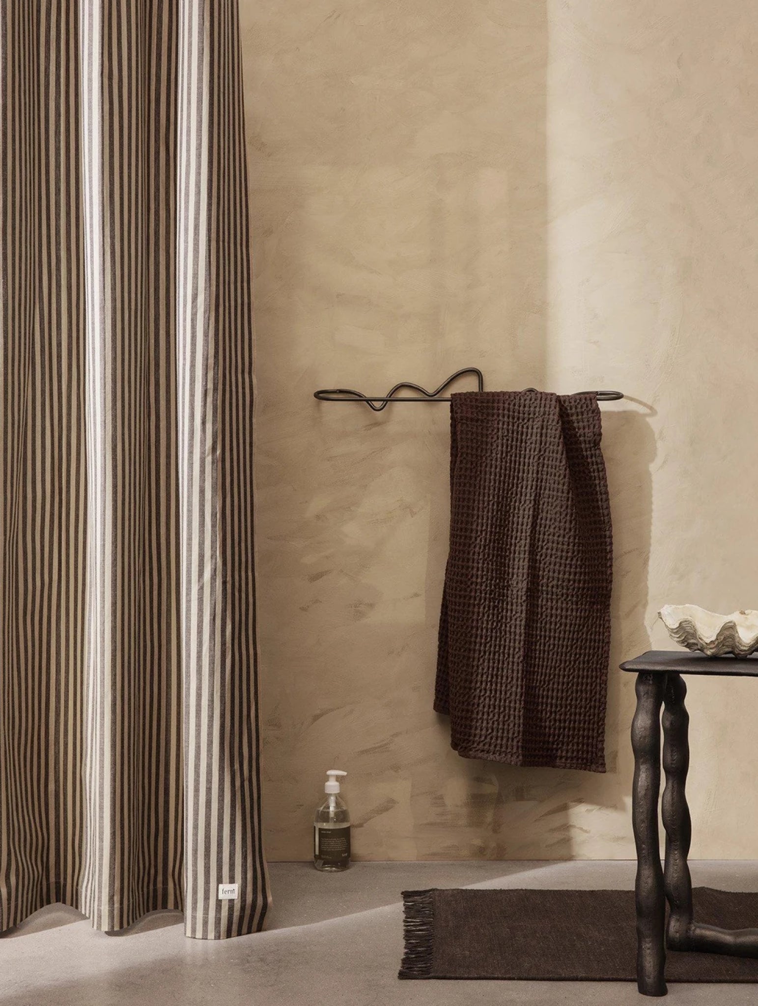 Ferm Living Organic Towel, Chocolate