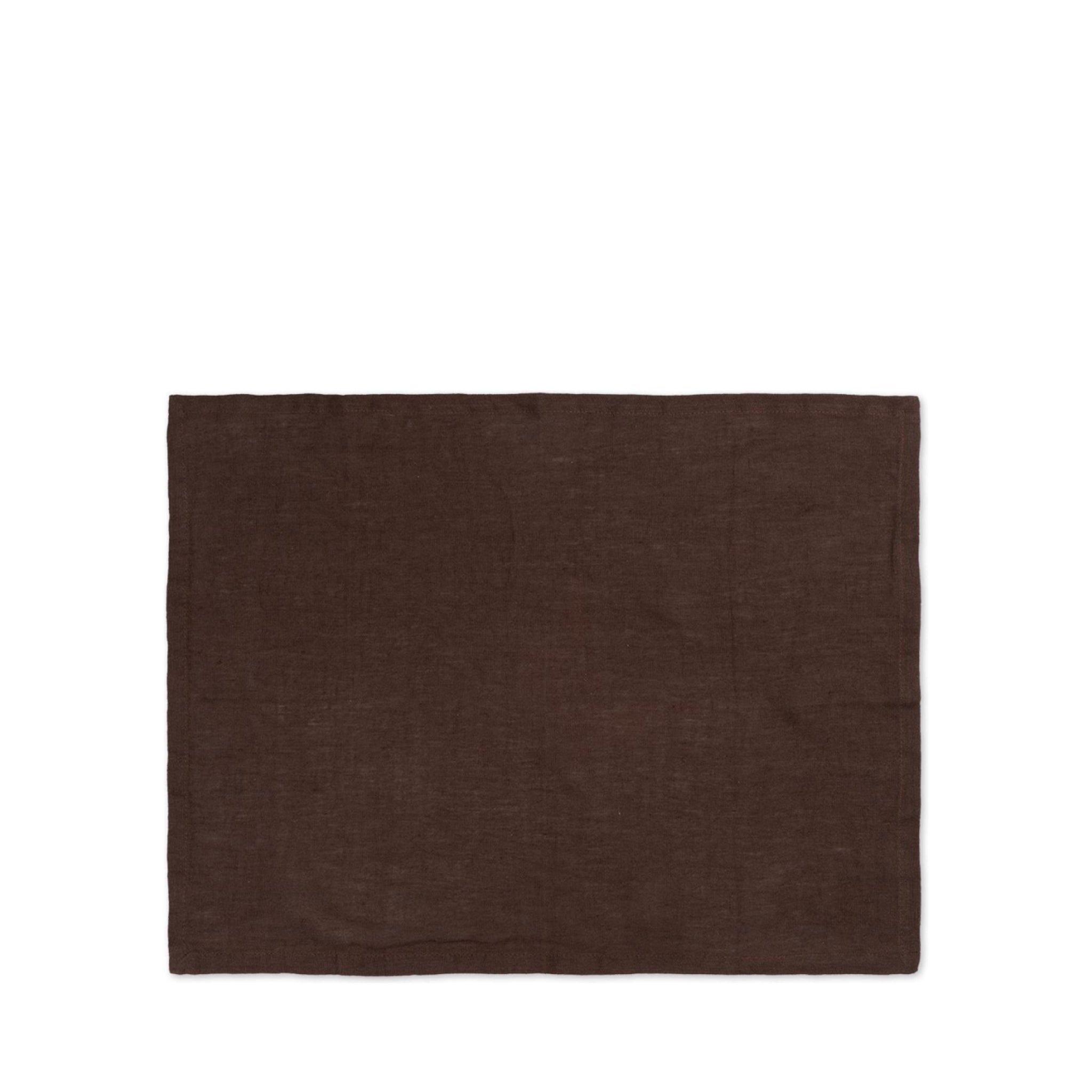 Ferm Living Linen Placemat Chocolate, 2