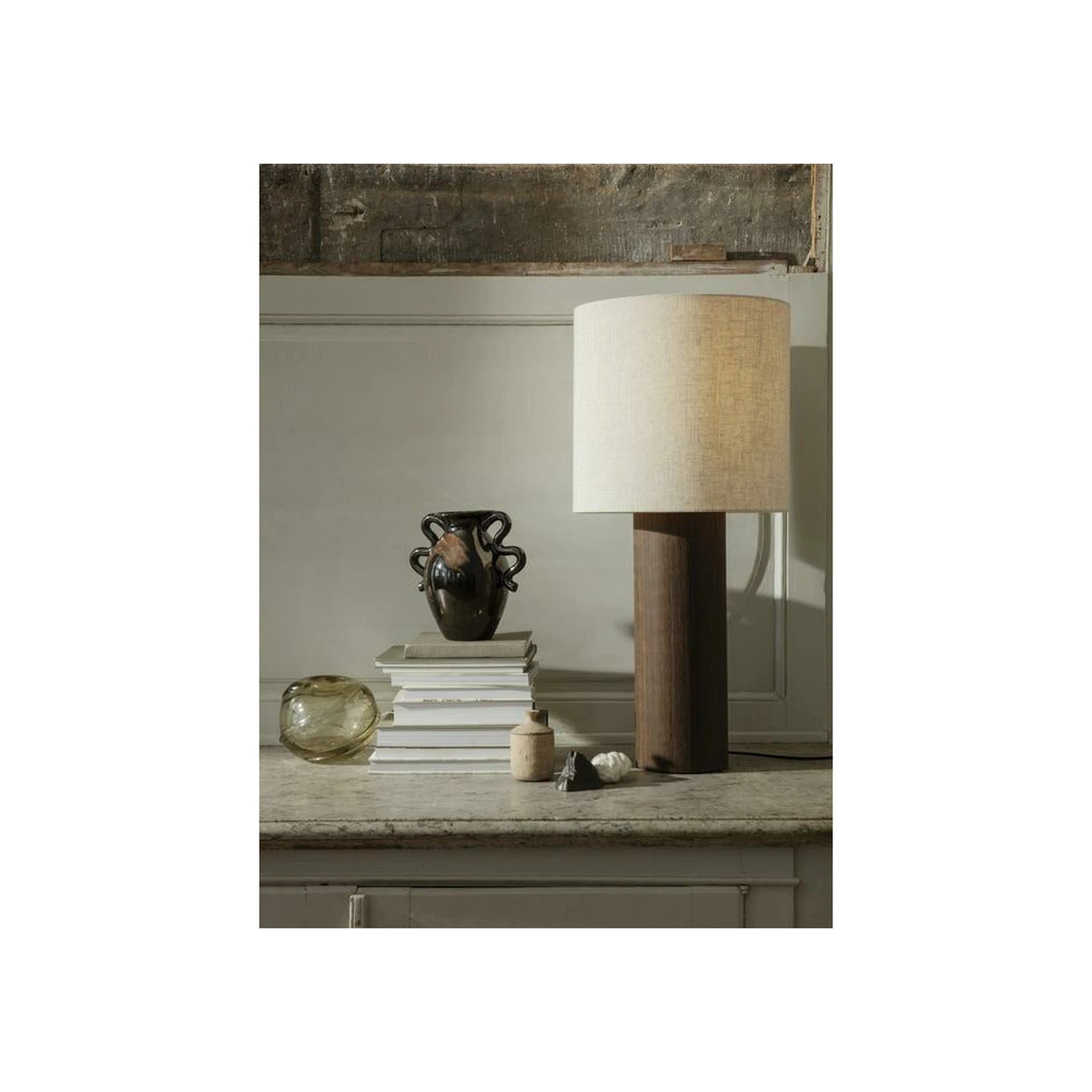 Ferm Living Water Swirl Vase Round Recycled, 16 Cm