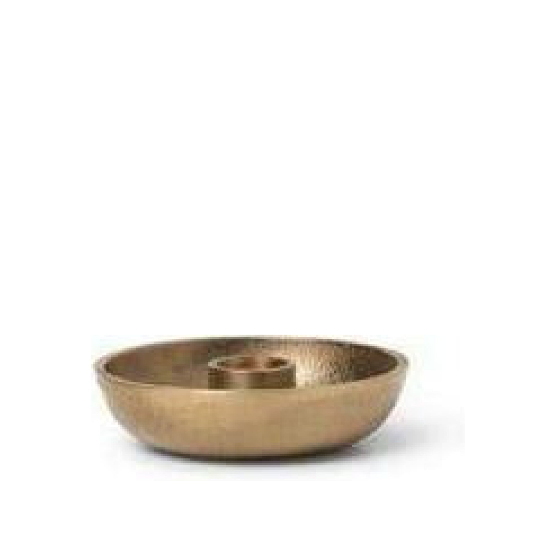 Ferm Living Bowl Candlestick Single, Brass