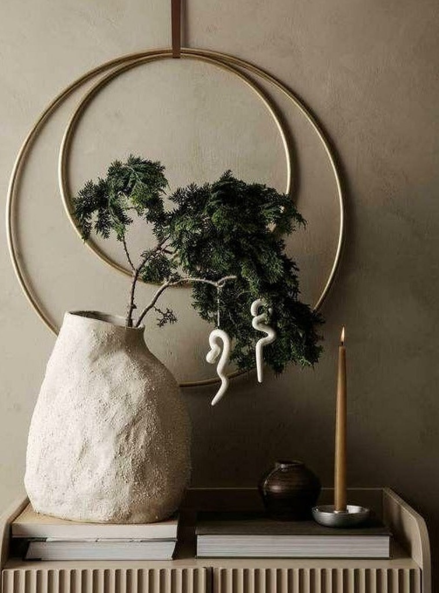 Ferm Living Bowl Candlestick Single, Grey