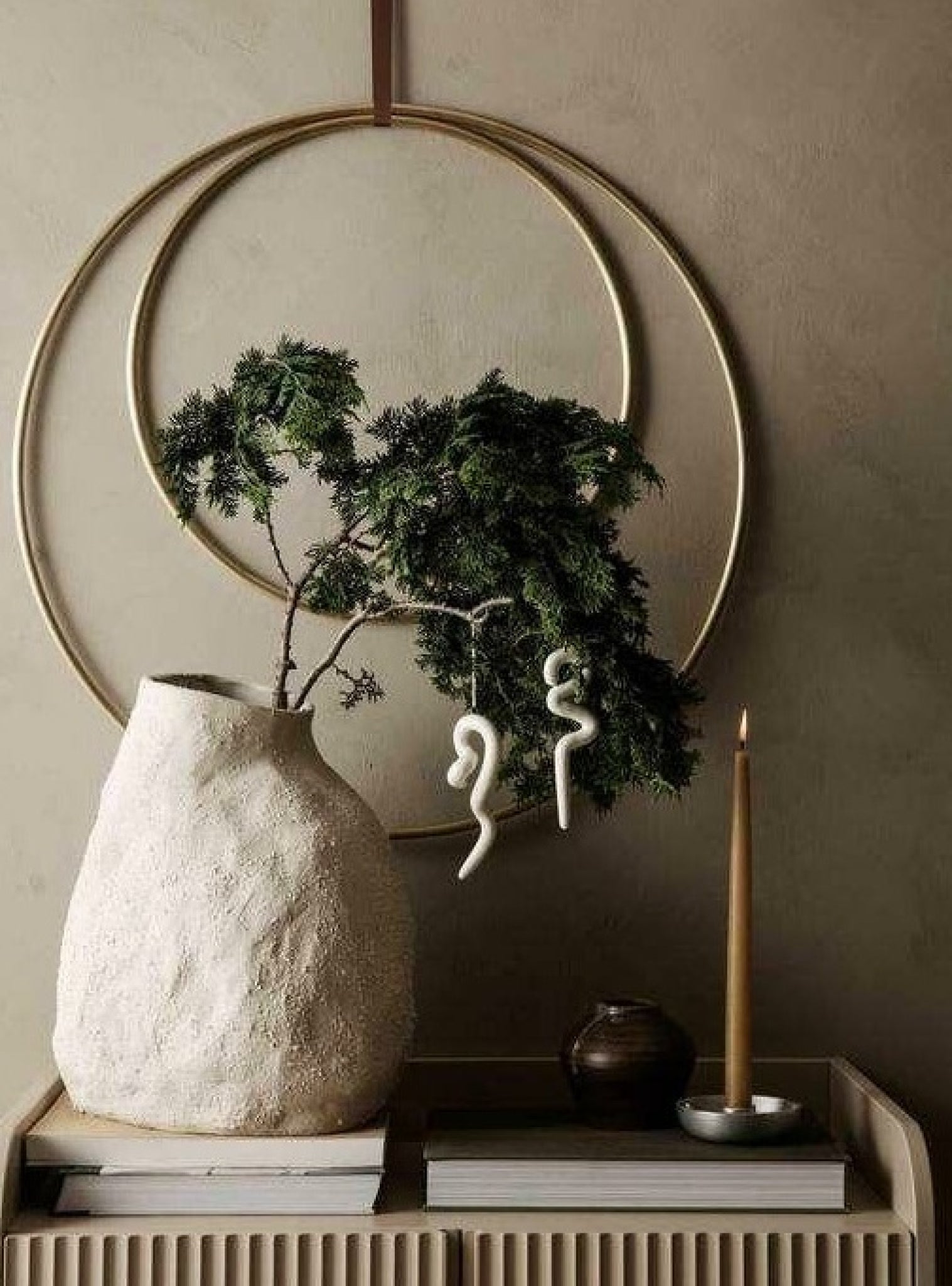 Ferm Living Deco Frame Ring Small, Brass