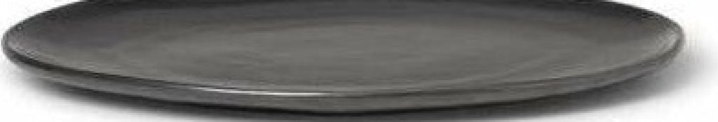 Ferm Living Flow Plate øx H 27x1.5, Black