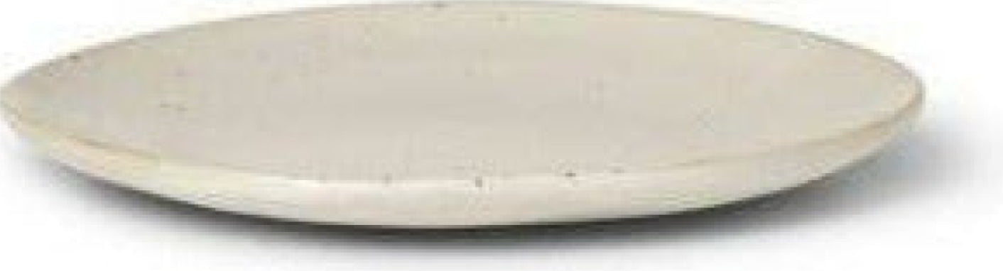 Ferm Living Flow Plate øx H 15x1.5, Off White Speckle
