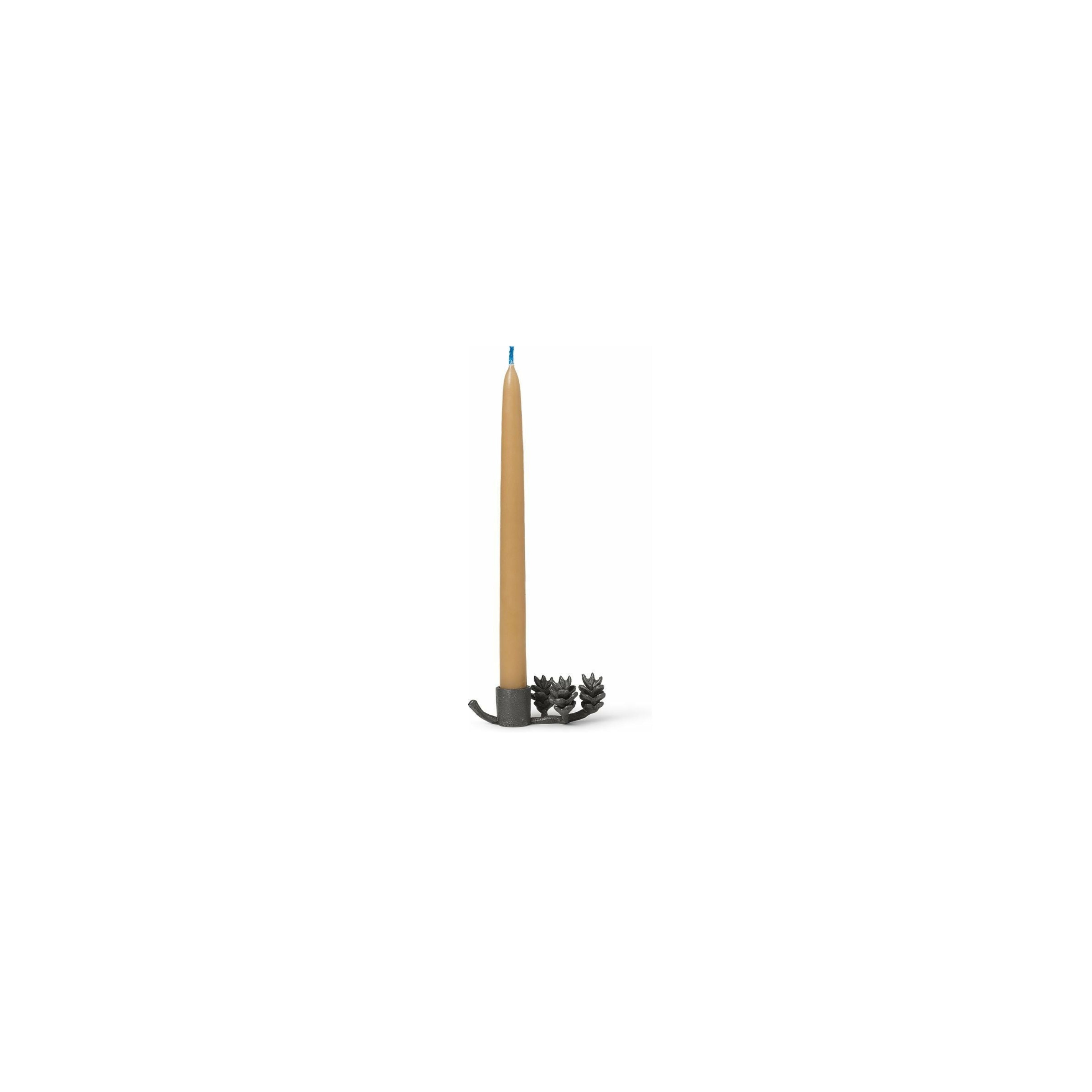 Ferm Living Forest Candlestick, Black Brass