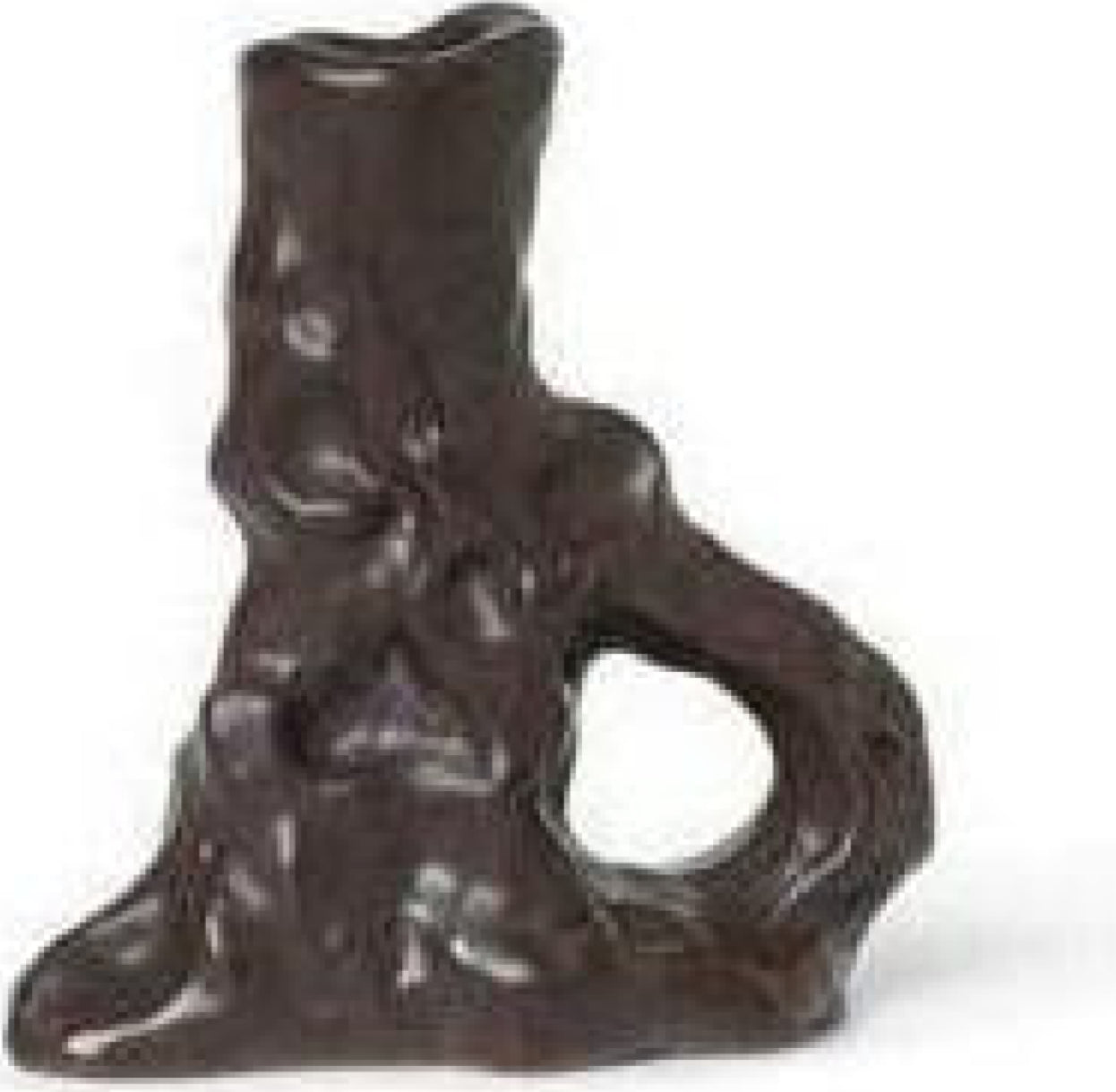 Ferm Living Ditto Candle Holder Single, Dark Brown