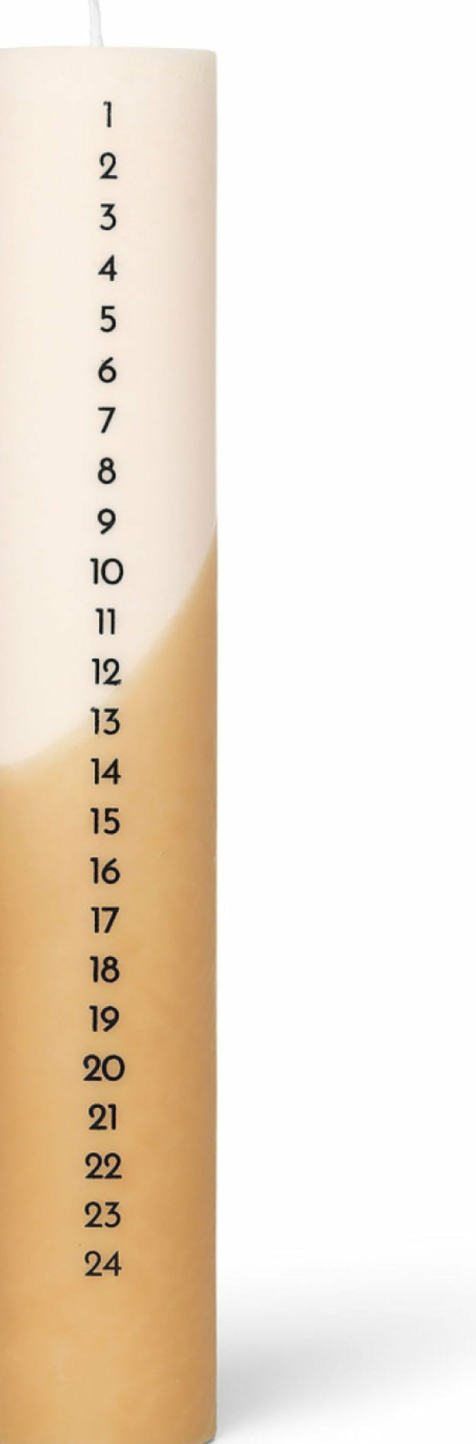 Ferm Living Christmas Calendar Candle, Straw