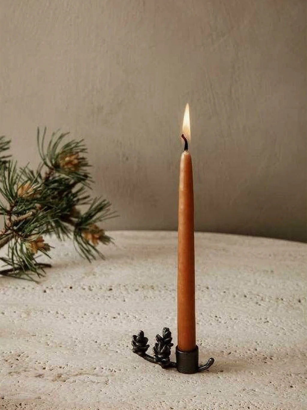 Ferm Living Dipped Candles Set Of 8 1,2x15 Cm, Rust