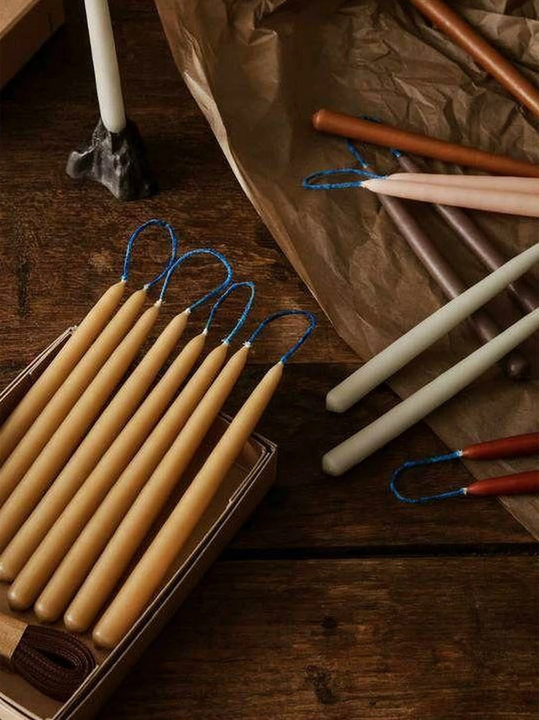 Ferm Living Dipped Candles Set Of 8 1,2x15 Cm, Blush