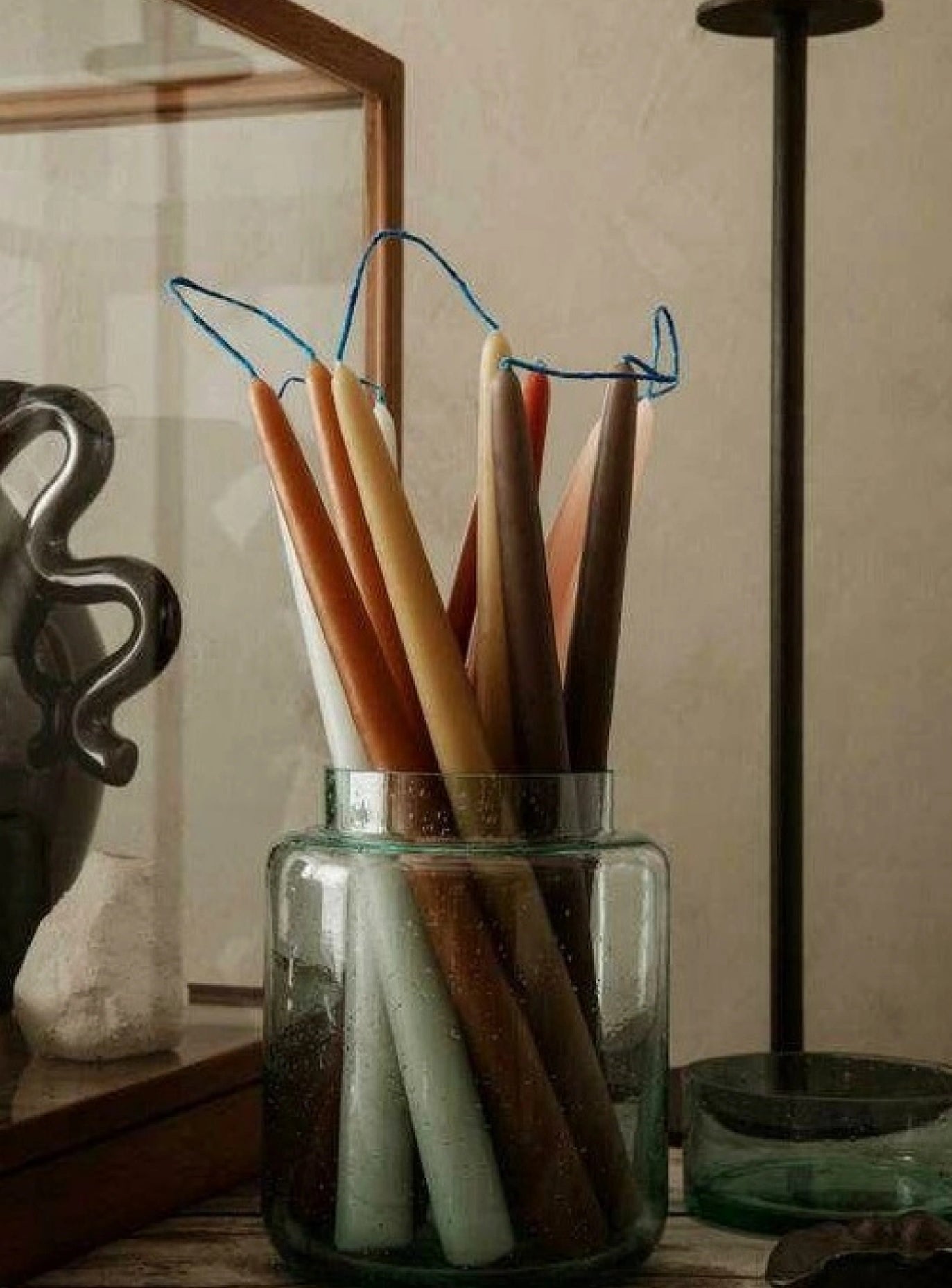 Ferm Living Dipped Candles Set Of 2 2,2x30 Cm, Rust