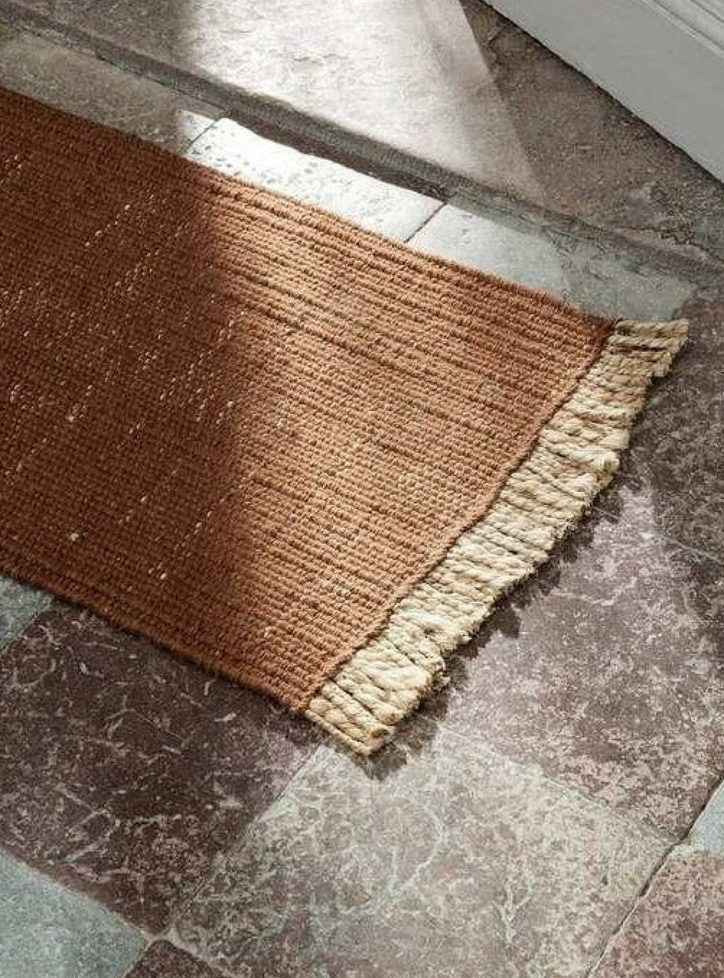 Ferm Living Block Mat 80x50 Cm, Dark Red