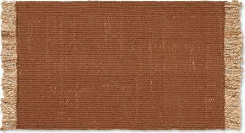 Ferm Living Block Mat 80x50 Cm, Dark Red