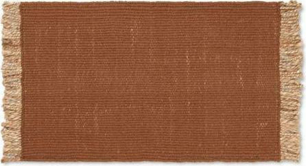 Ferm Living Block Mat 80x50 Cm, Dark Red