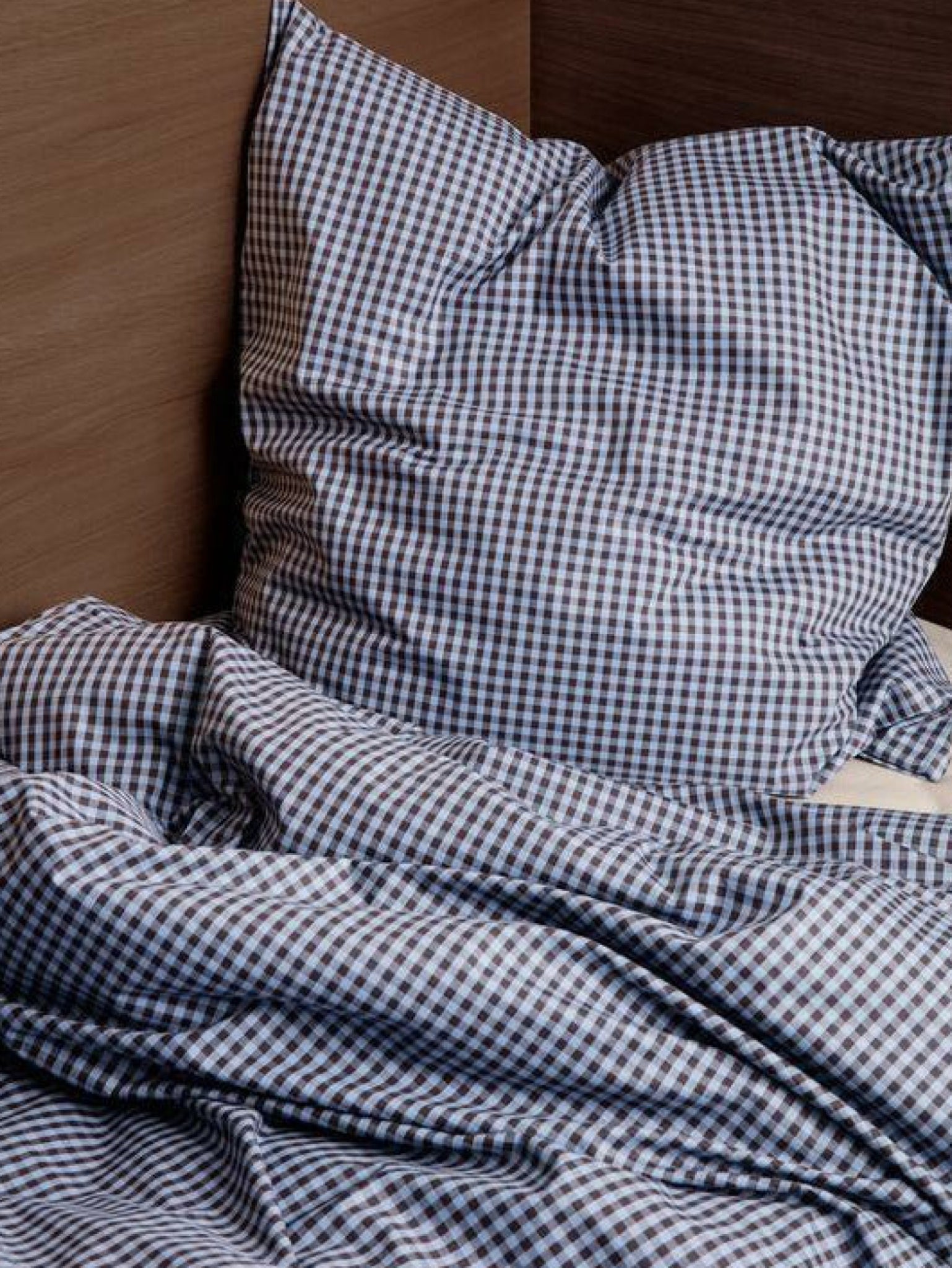 Ferm Living Check Bed Linen 140x200 Cm, Blue