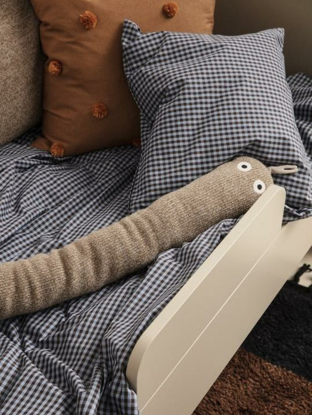 Ferm Living Check Bed Linen 140x200 Cm, Blue