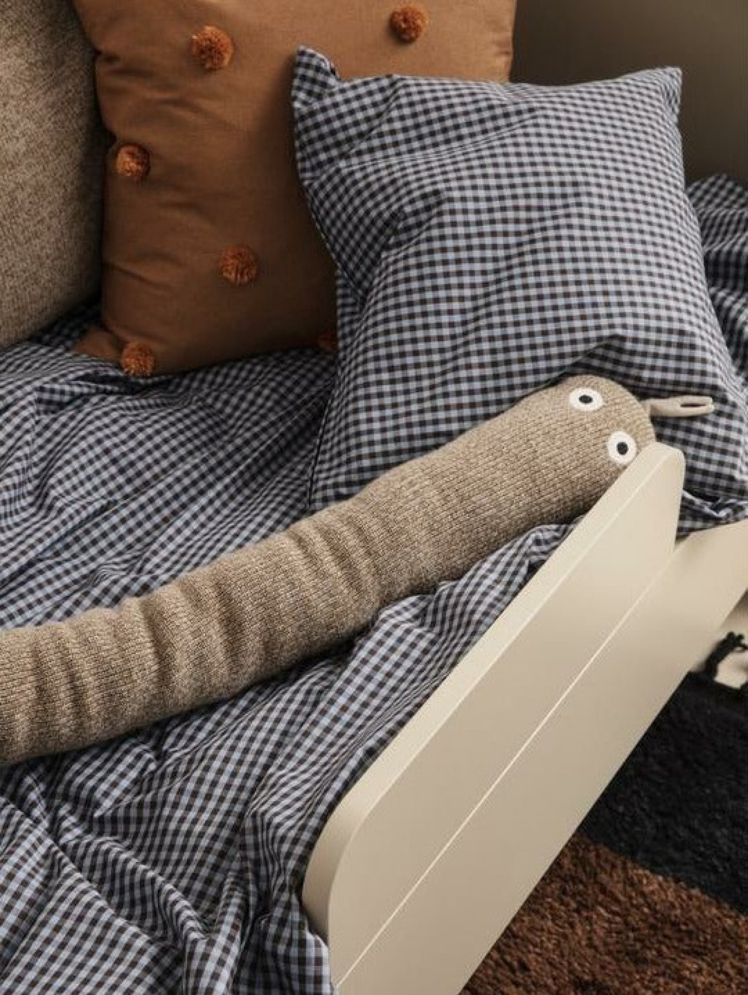 Ferm Living Check Bed Linen 140x200 Cm, Blue