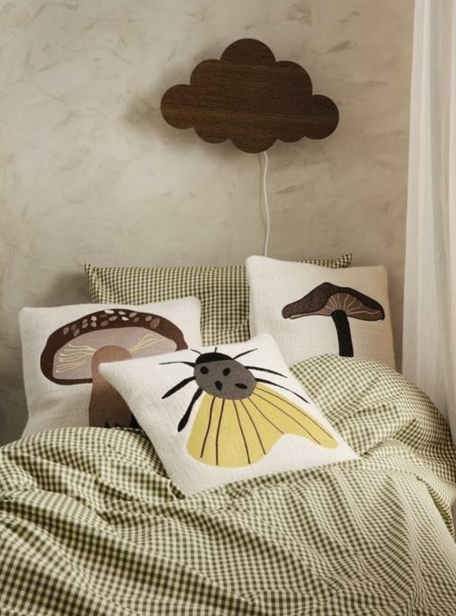 Ferm Living Check Bed Linen 140x200 Cm, Yellow