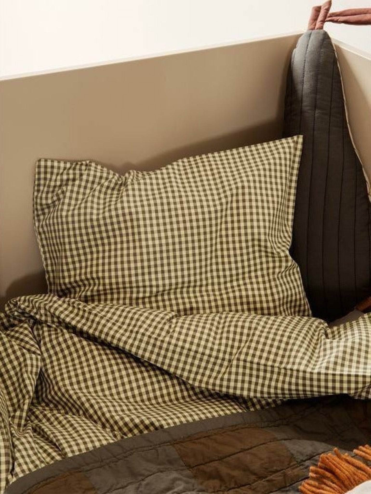 Ferm Living Check Bed Linen 140x200 Cm, Yellow