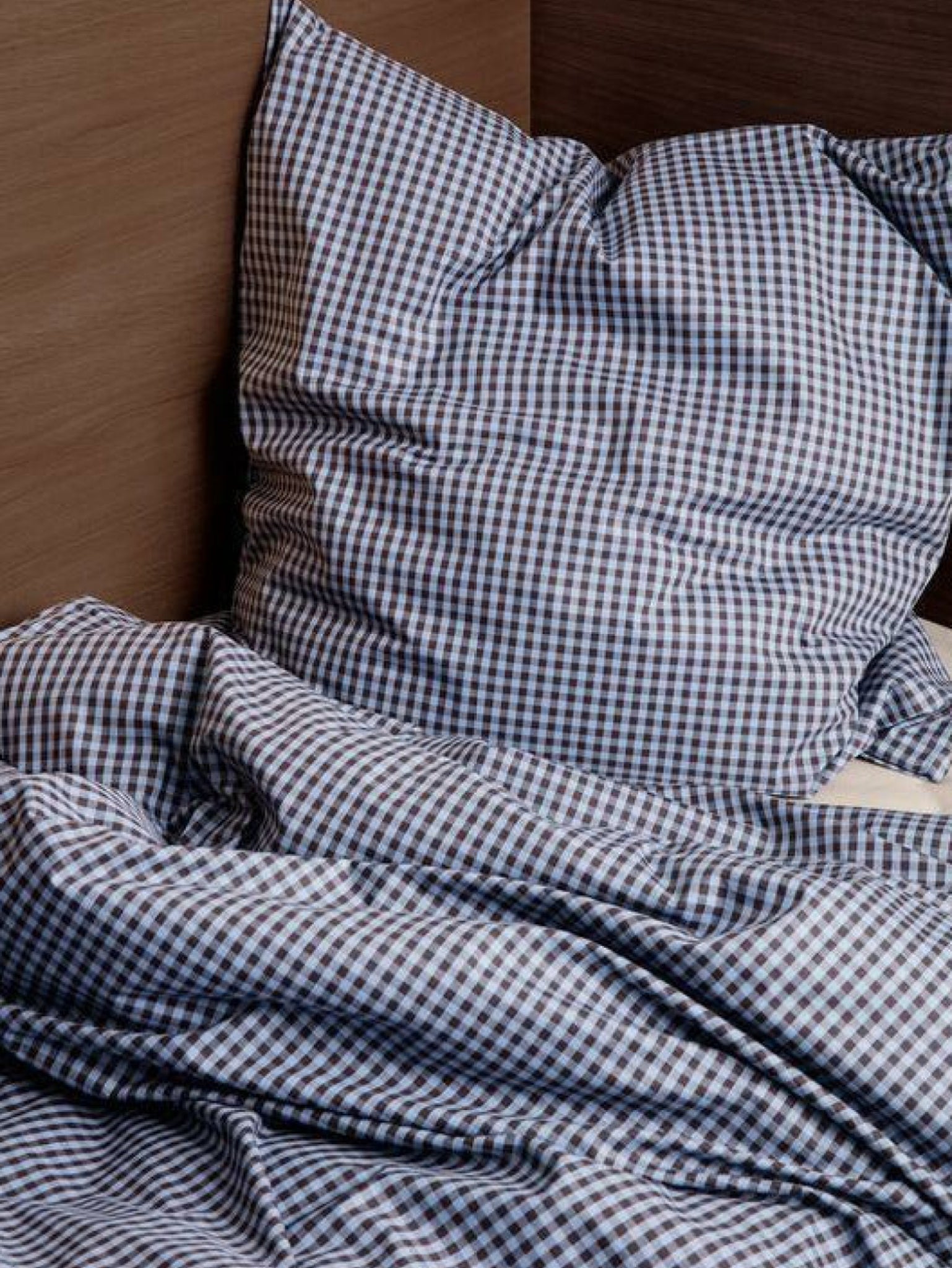 Ferm Living Check Bed Linen Junior 100x140 Cm, Blue