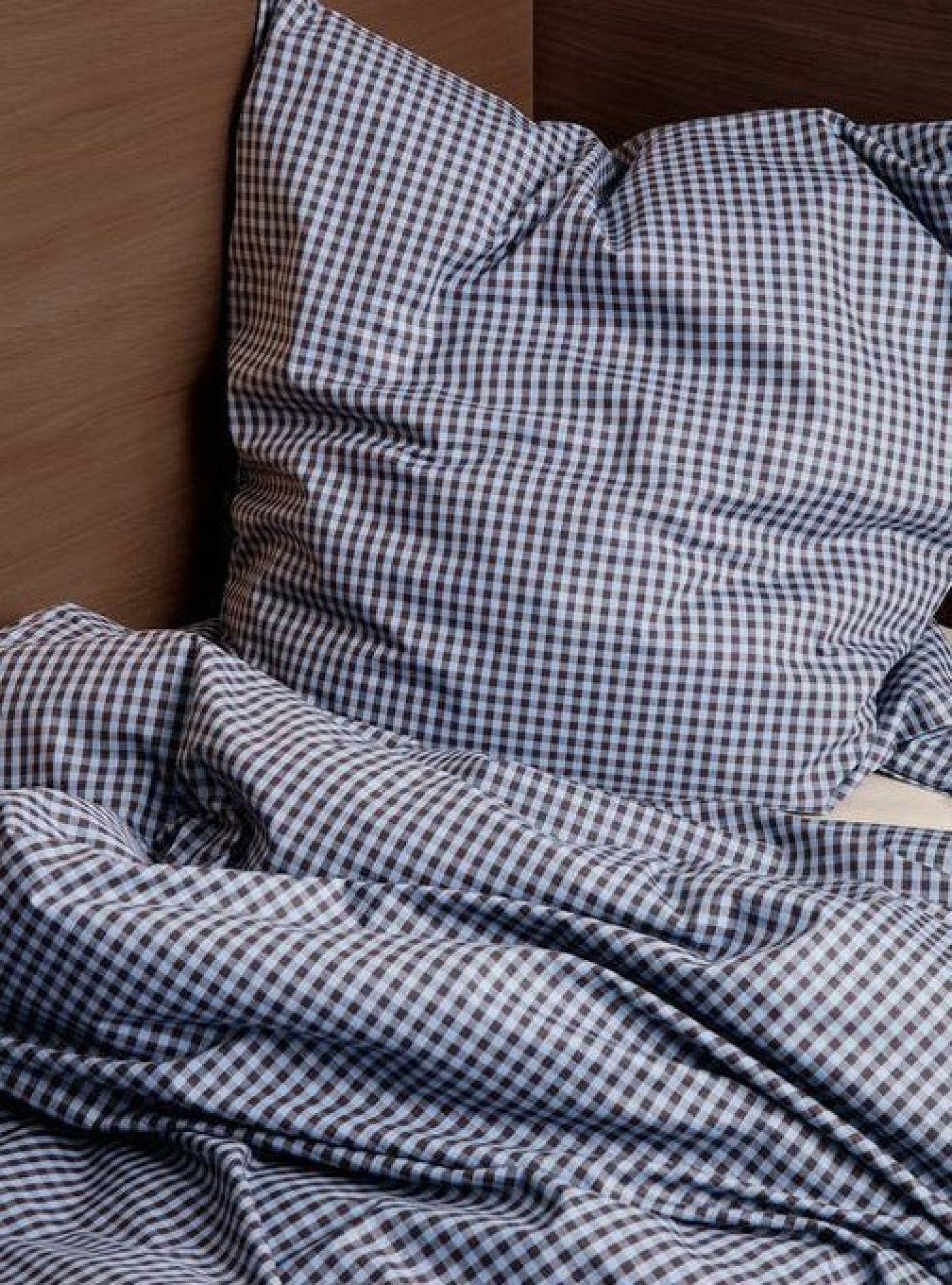 Ferm Living Check Bed Linen Junior 100x140 Cm, Blue