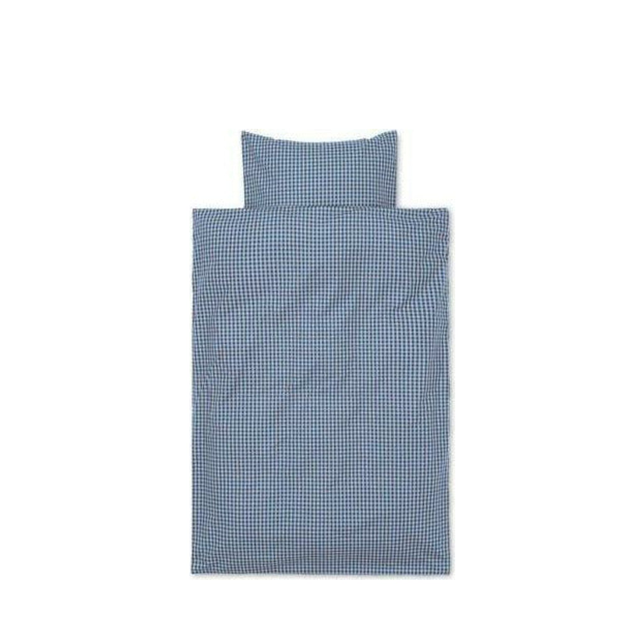 Ferm Living Check Bed Linen Junior 100x140 Cm, Blue