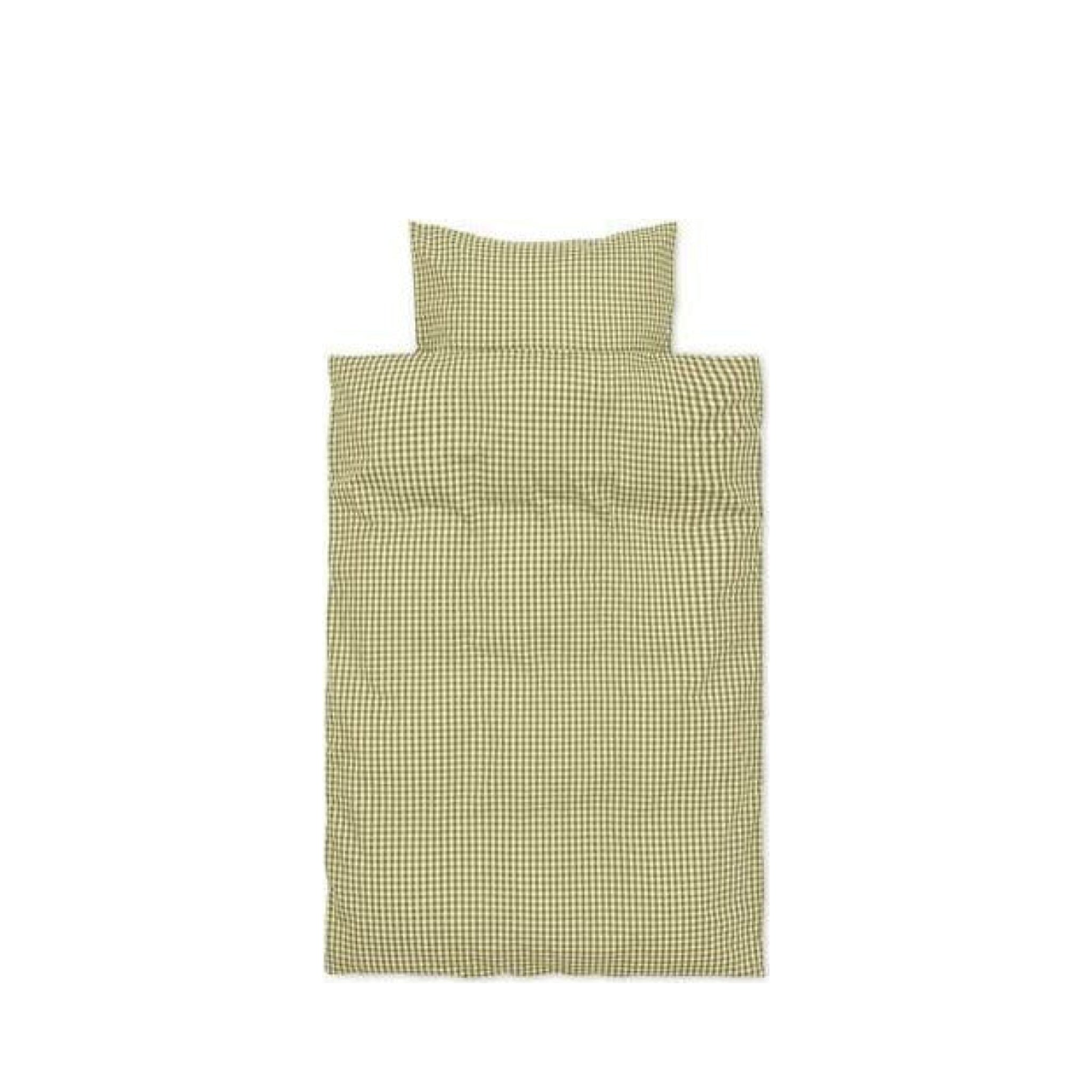 Ferm Living Check Bed Linen Junior 100x140 Cm, Yellow