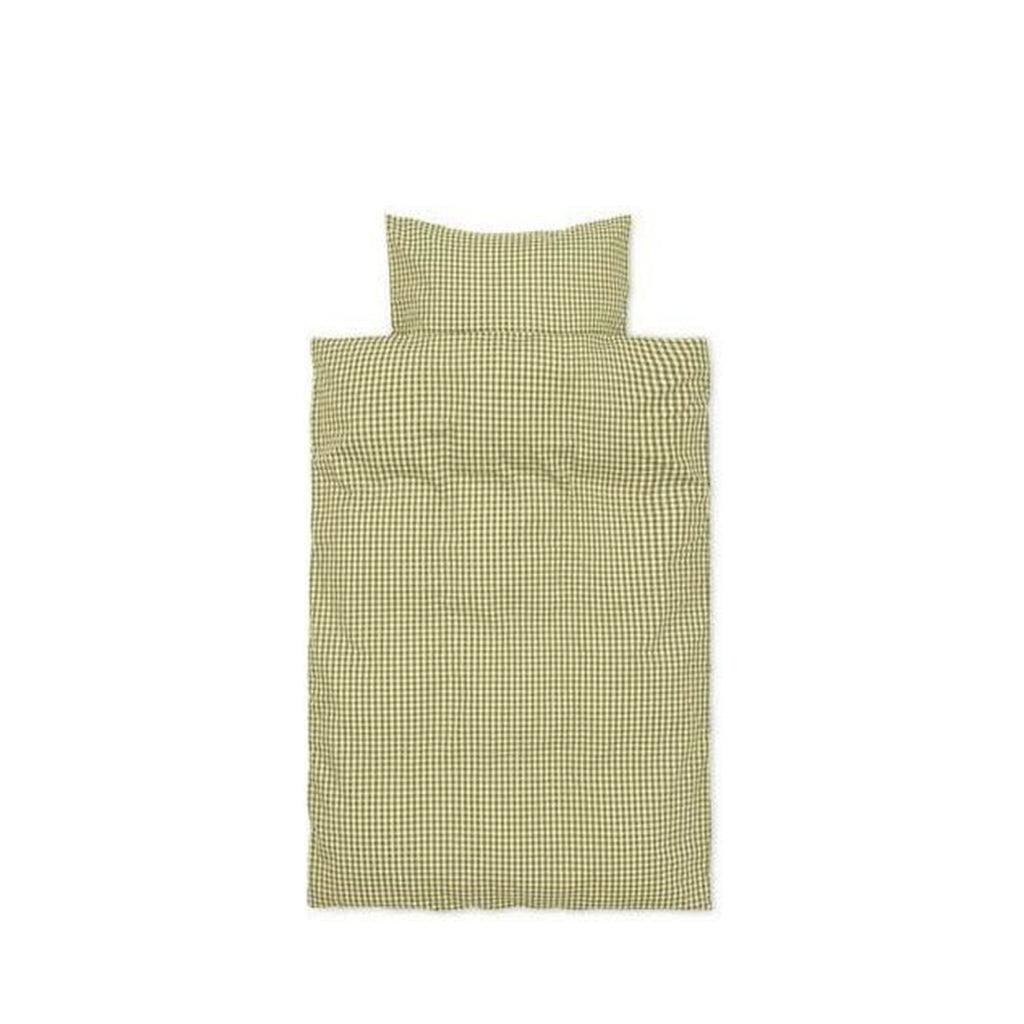 Ferm Living Check Bed Linen Baby 70x100 Cm, Yellow