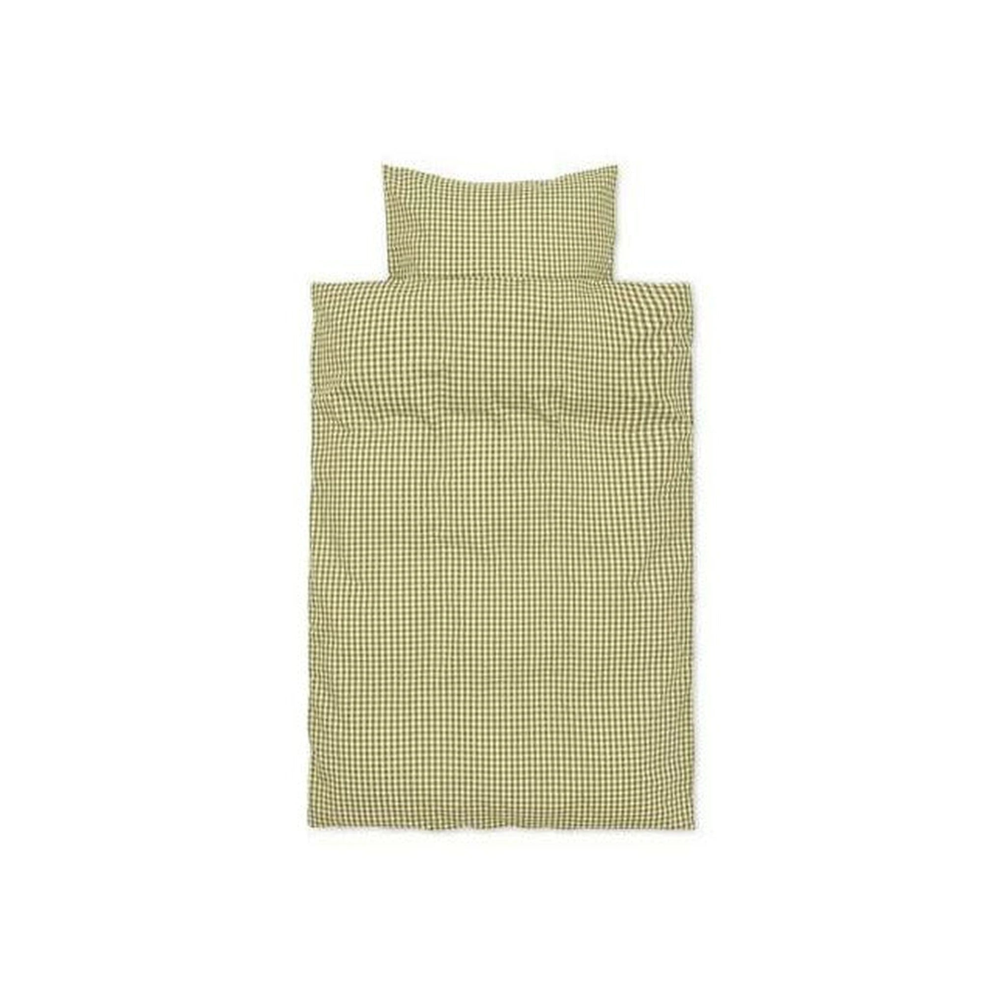 Ferm Living Check Bed Linen Baby 70x100 Cm, Yellow