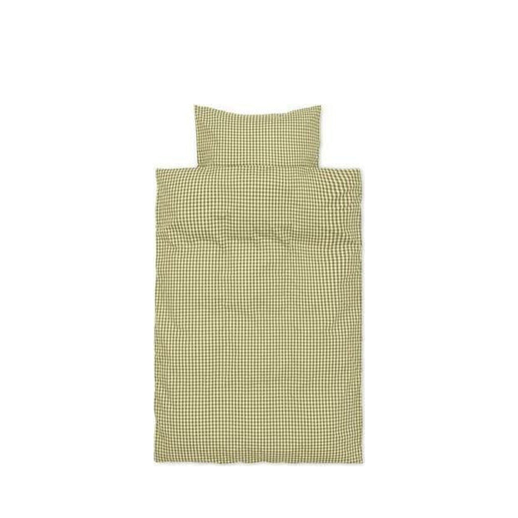 Ferm Living Check Bed Linen Baby 70x100 Cm, Yellow