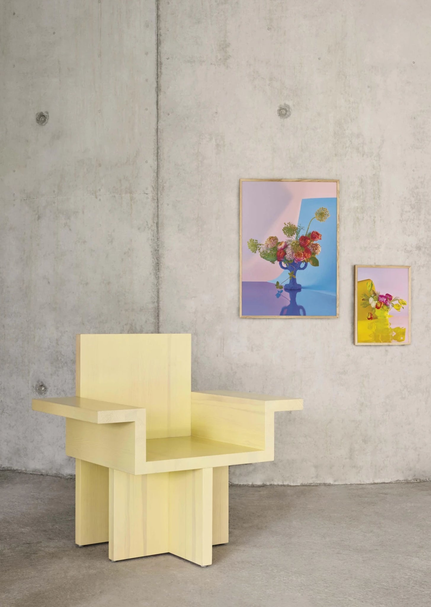 Paper Collective Bloom 02 Poster 50x70 Cm, Cyan