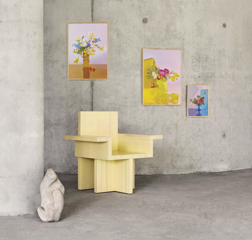 Paper Collective Bloom 02 Poster 50x70 Cm, Cyan