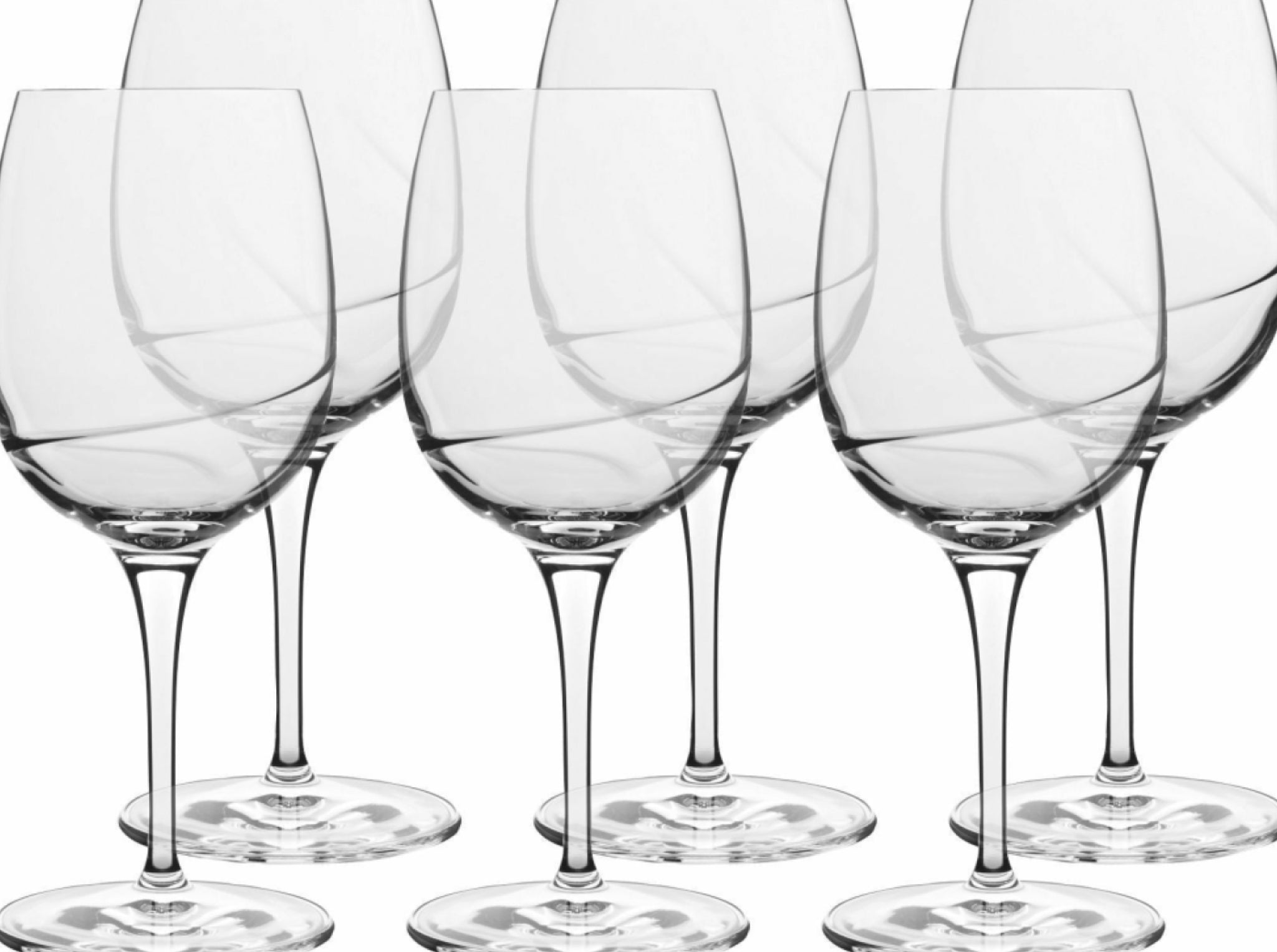 Luigi Bormioli Aero red wine glass 365 cl, set of 6