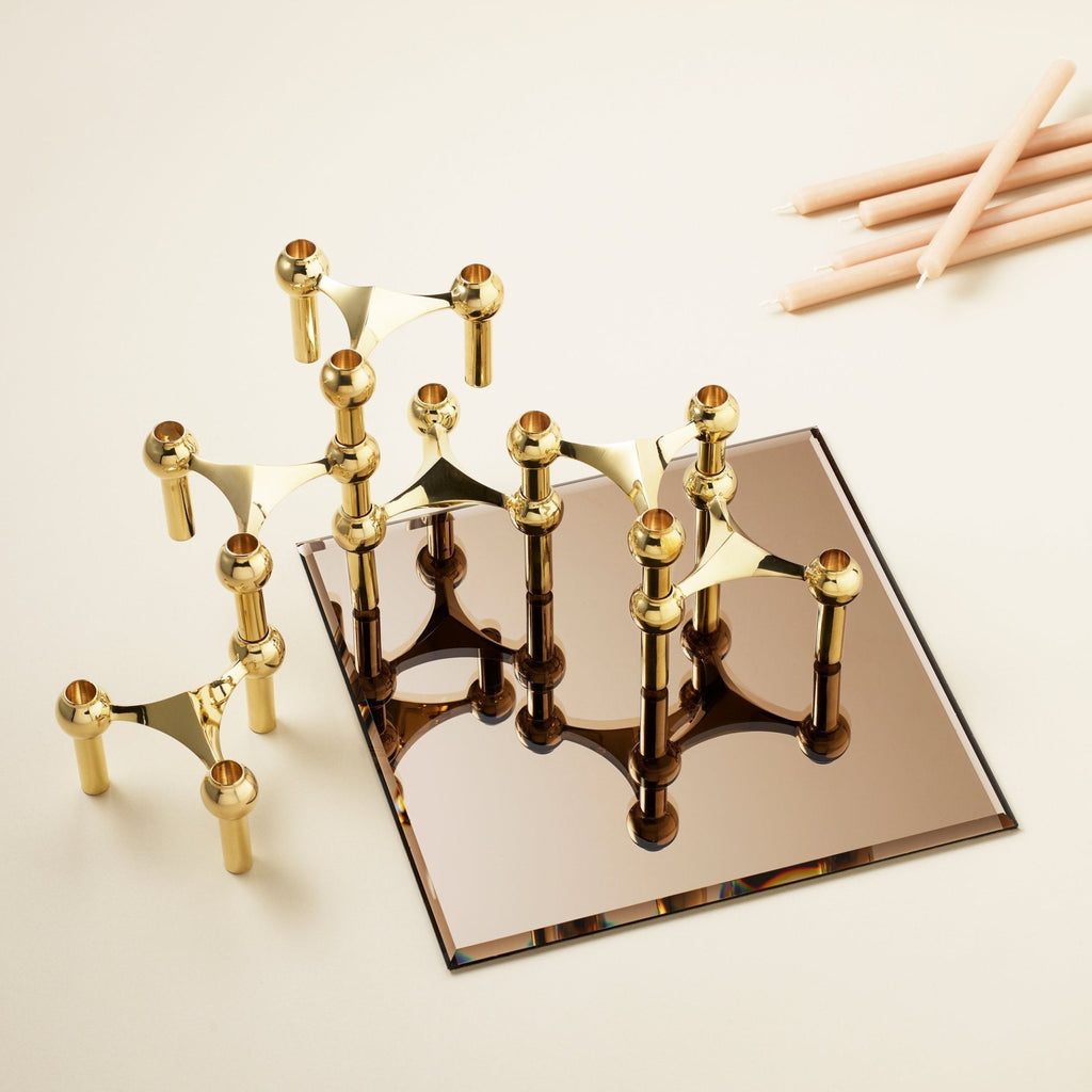 Stoff Nagel Glass Top Smoked Brown, Square