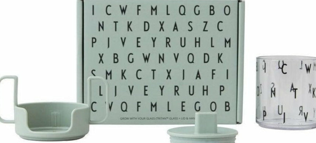 Design Letters Grow with your cup set Melamine, Green