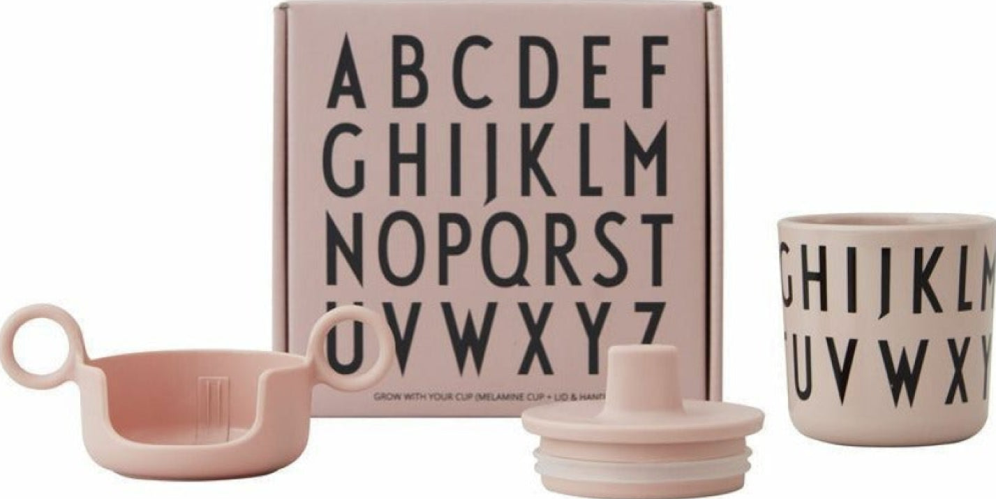 Design Letters Grow with your cup set Melamine, Nude