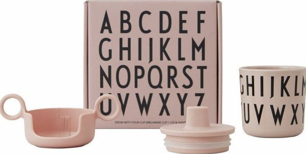 Design Letters Grow with your cup set Melamine, Nude