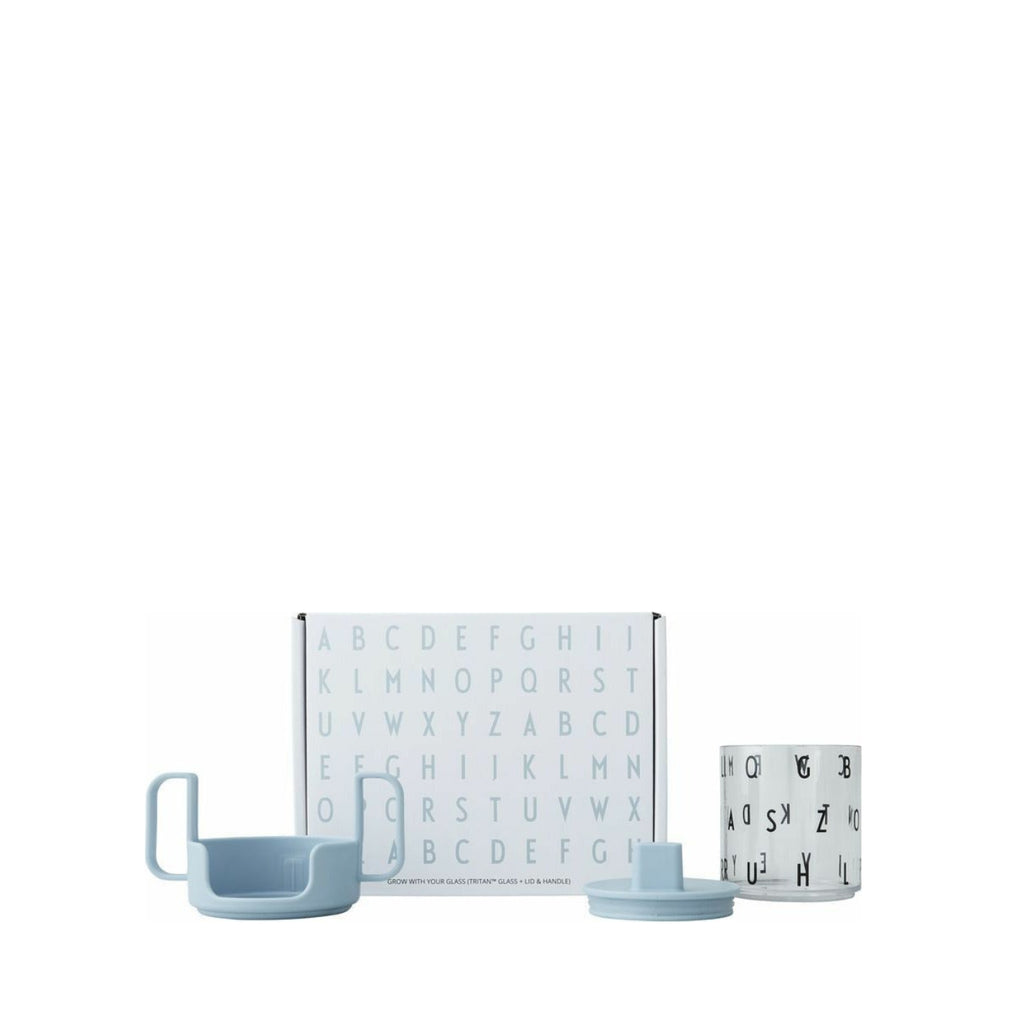 Design Letters Grow with your cup set, Light Blue