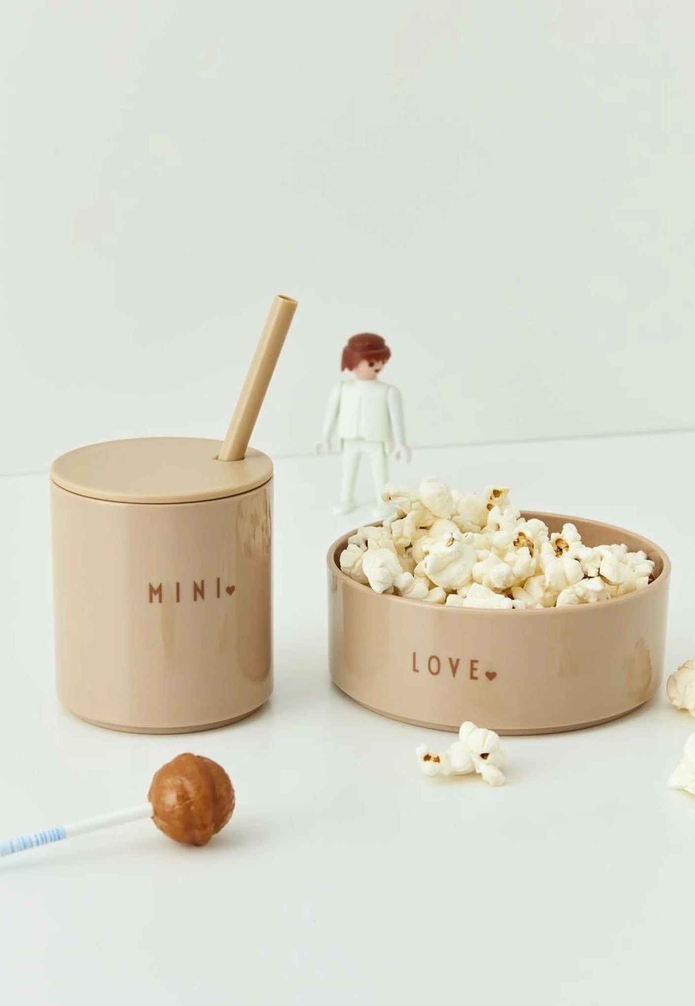 Design Letters Mini Favorite Bowl Tritan Beige, Love