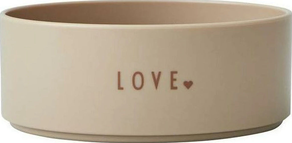 Design Letters Mini Favorite Bowl Tritan Beige, Love