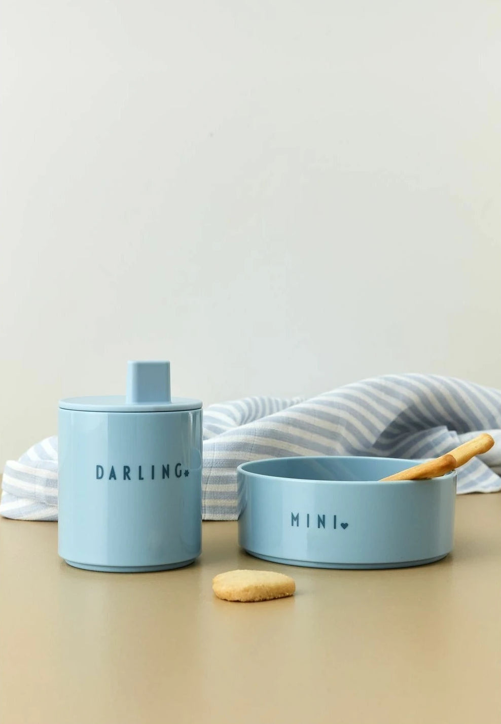 Design Letters Mini Favorite Bowl Tritan Light Blue, Darling