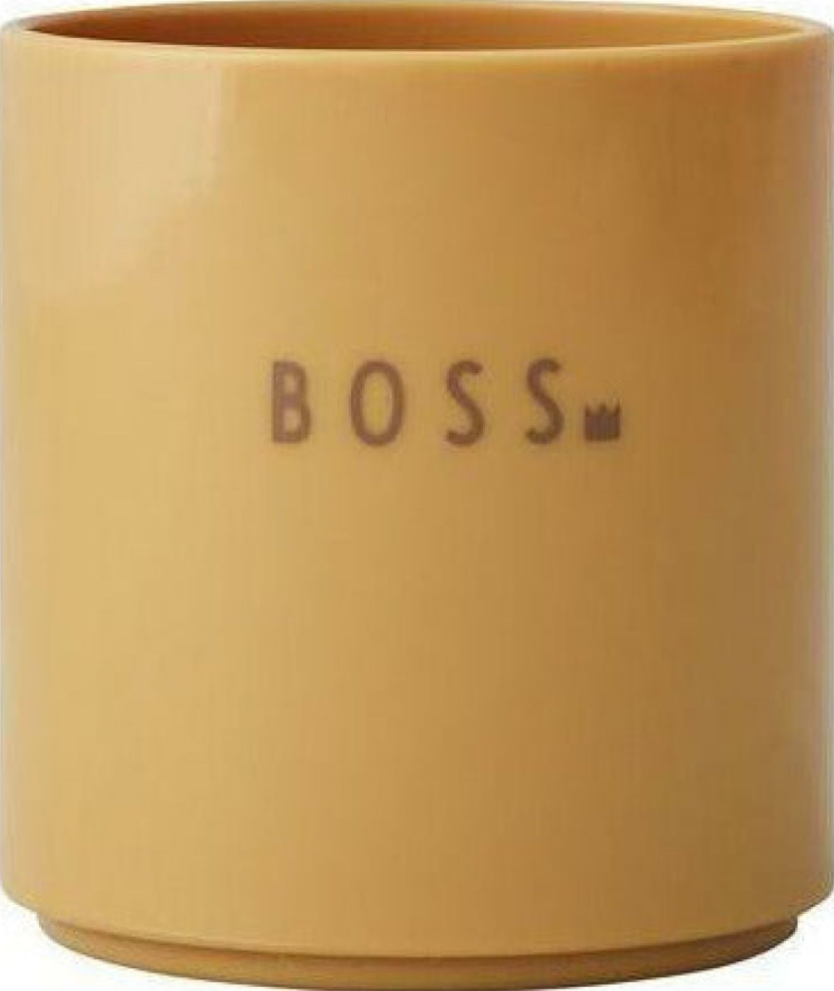 Design Letters Mini Favorite Mug Mustard, Boss
